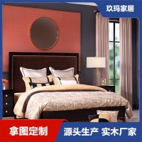 現(xiàn)代簡約歐式風床 酒店床廠家定制 酒店床廠家定制 酒店家具定制廠家 實木床定制廠家